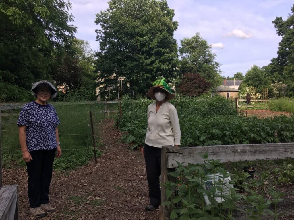 Theresa and Carla at the Garden